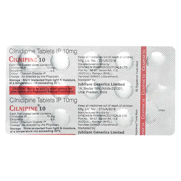 Cilnipine 10 Tablet